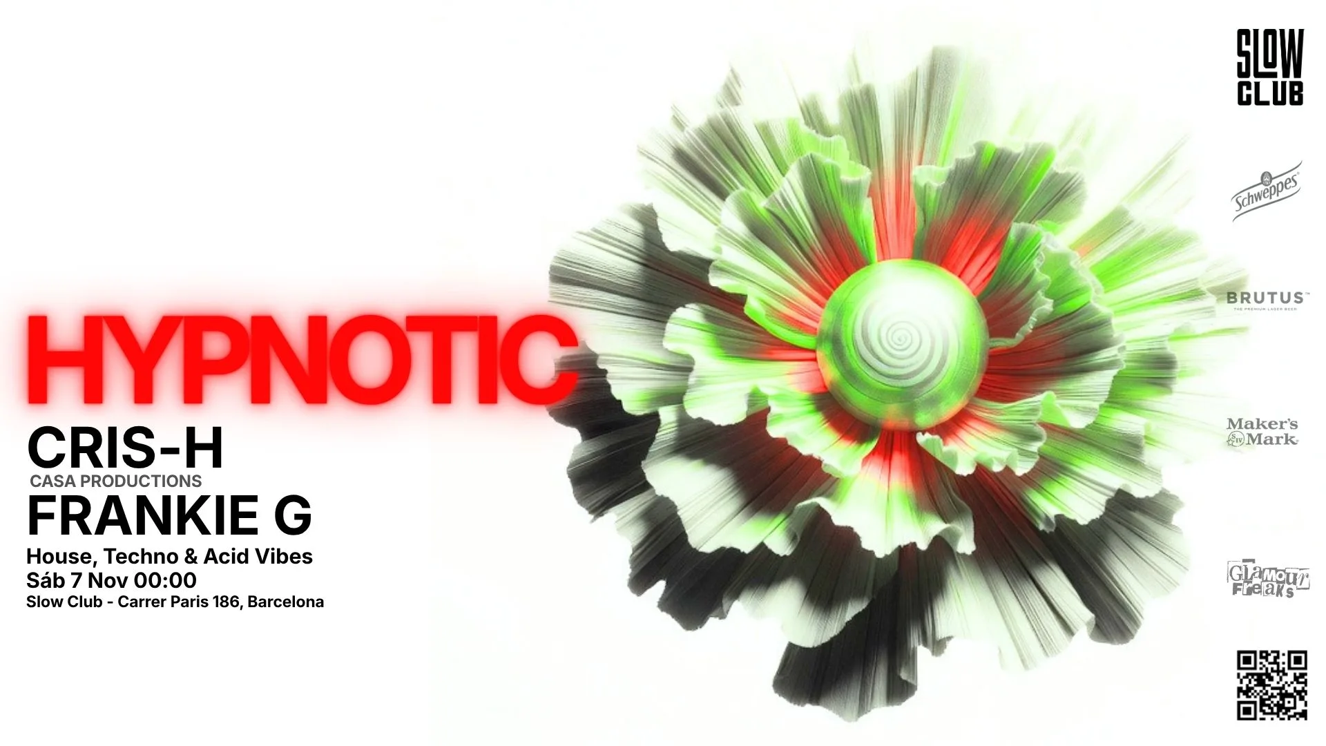 Hypnotic: Cris-H + Frankie G | [Drink Included]