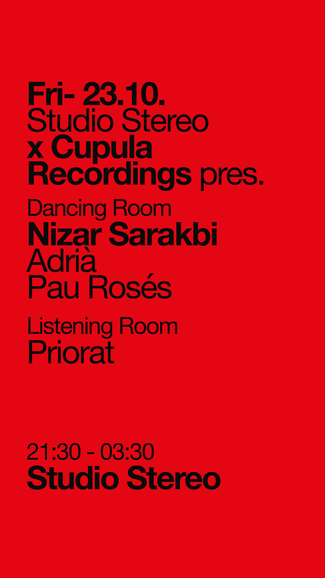 Studio Stereo x Cupula Recordings pres. Nizar Sarakbi