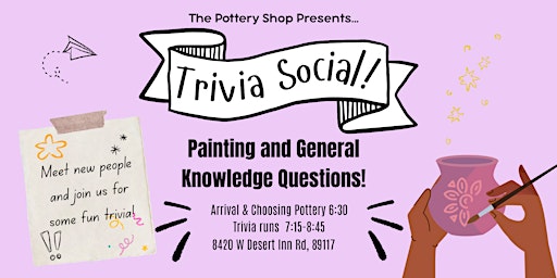 Trivia Social at The Pottery Shop (DI & Durango)