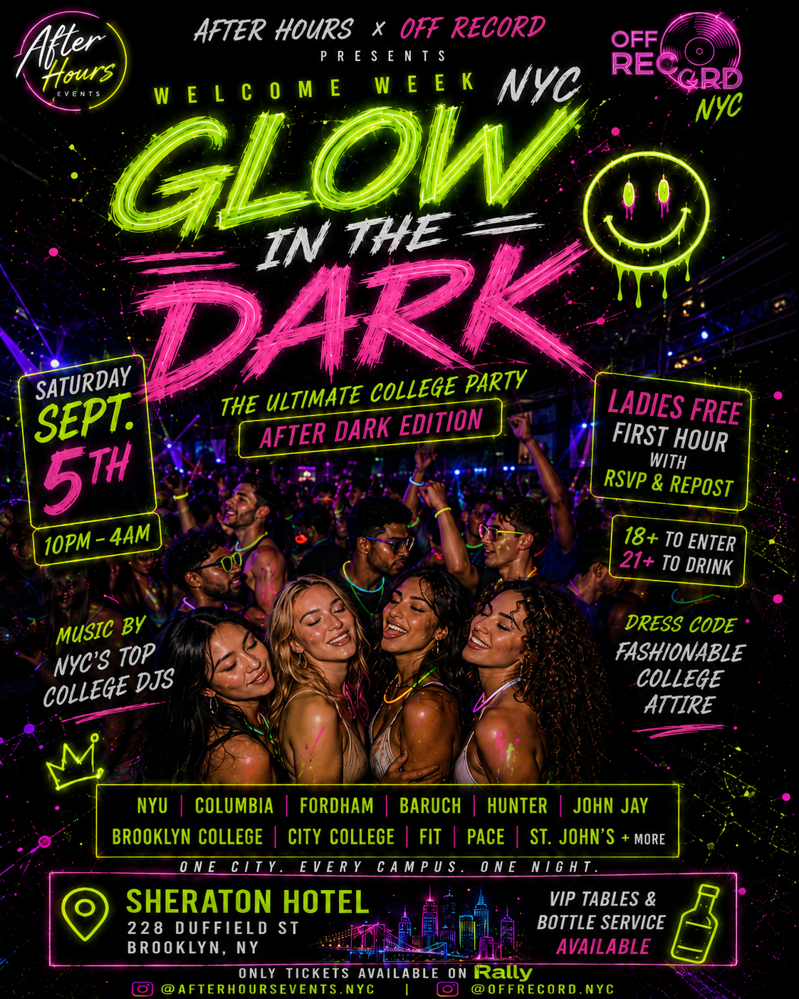 GLOW IN THE DARK ✨ | NYC’s Ultimate College Party