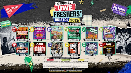 UWE Bristol Official Freshers | The Big Freshers' Opening Party