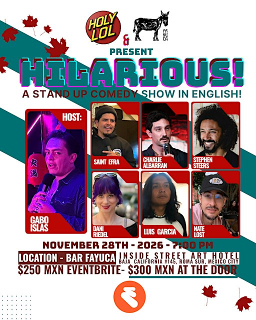 HILARIOUS!  A Stand Up Comedy Show in English