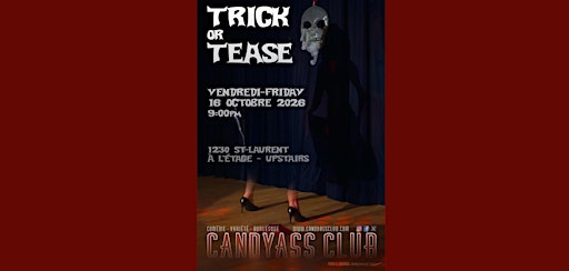 Trick Or Tease Halloween Candyass Cabaret