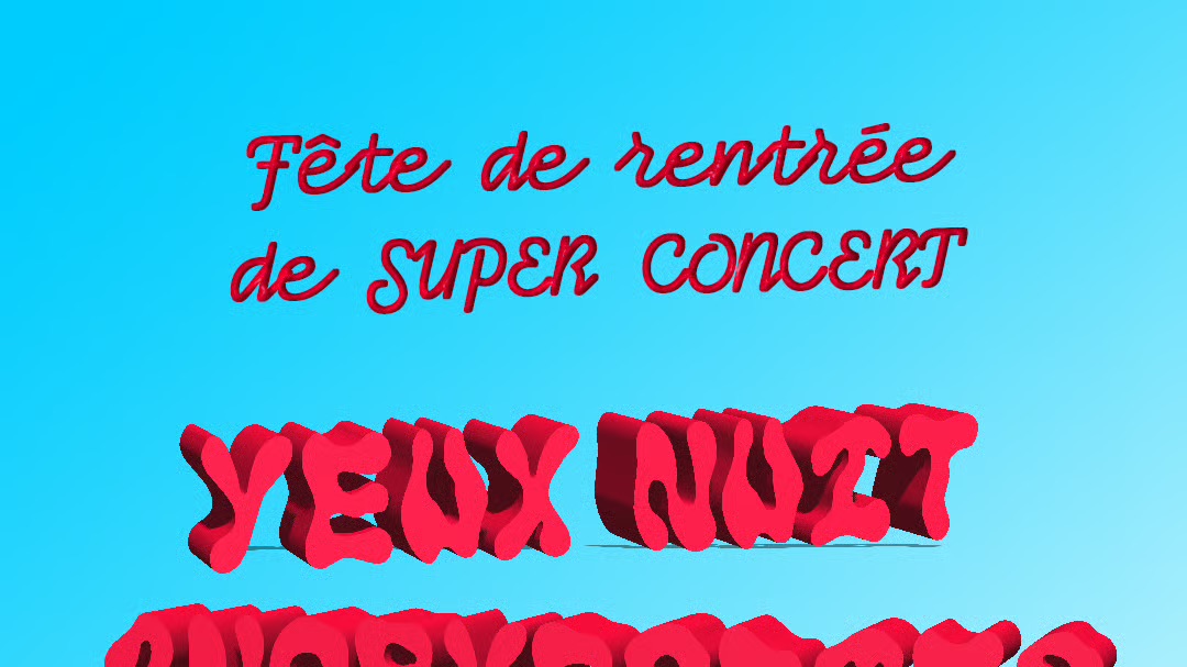 Fête de rentrée de Super Concert !