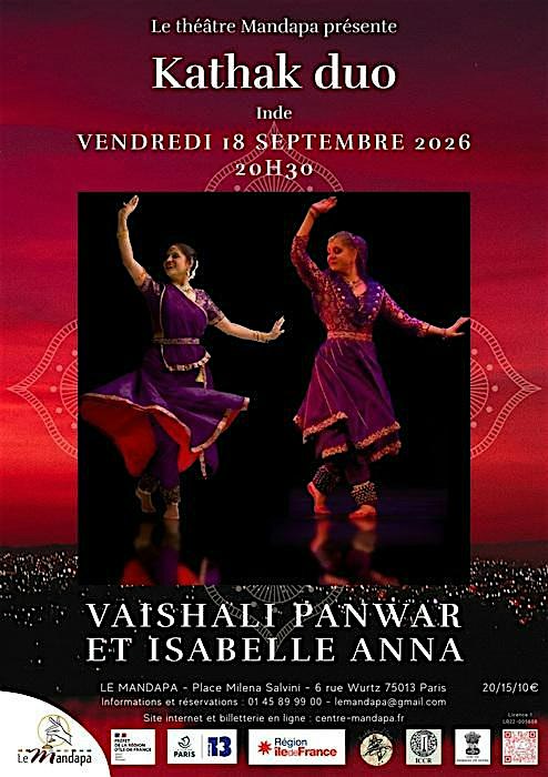 Kathak duo - Danse indienne - Isabelle Anna  Vaishali Panwar