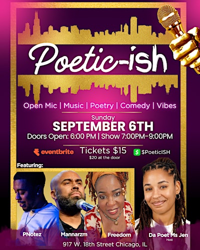 Poetic-ISH - Open Mic Experience feat. Freedom, Mannarzm, PNotez