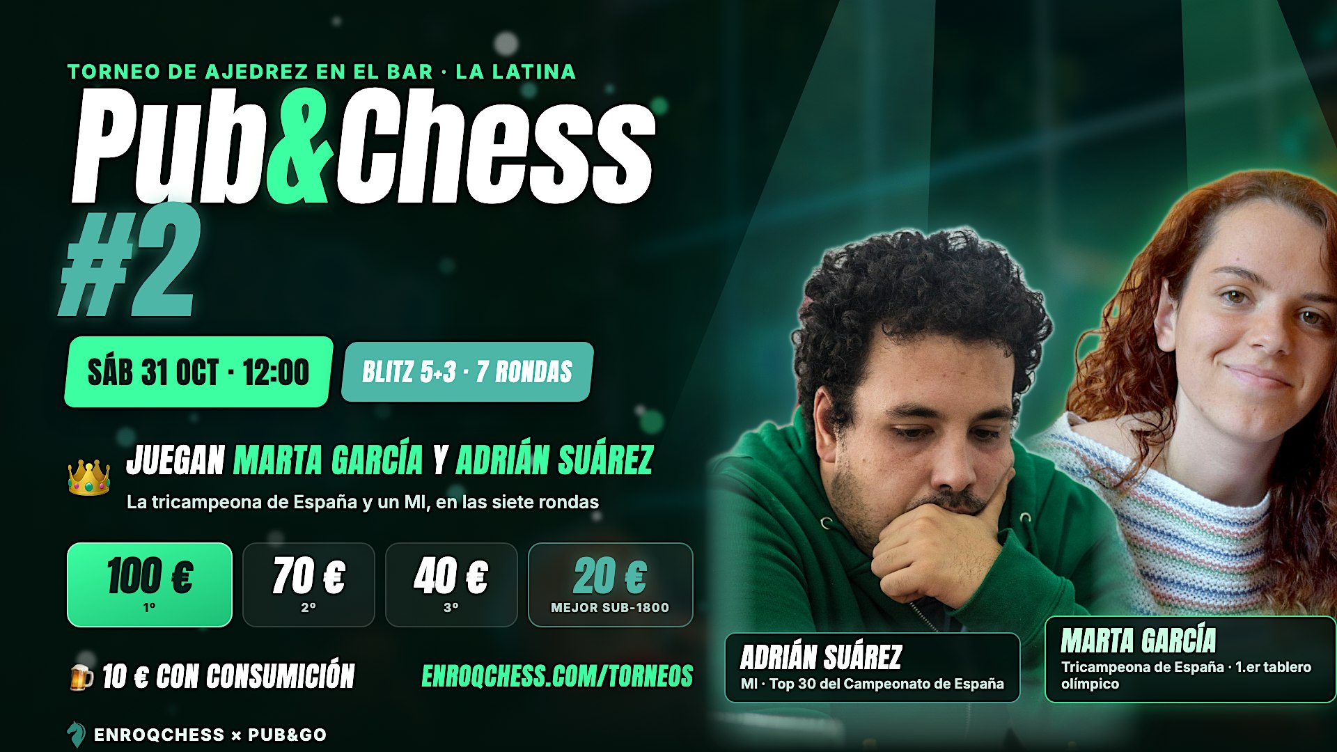 Pub&Chess #2 · Torneo de ajedrez blitz en el bar