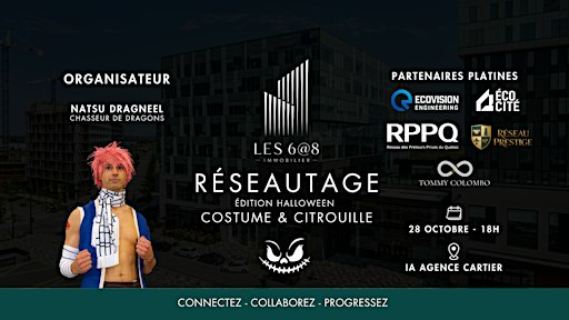 Réseautage | Costume et citrouille