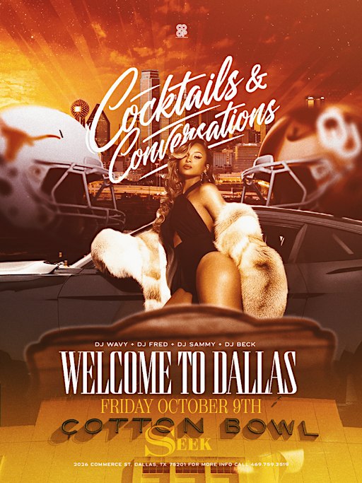 "Cocktails & Conversations"  Every Friday At Seek