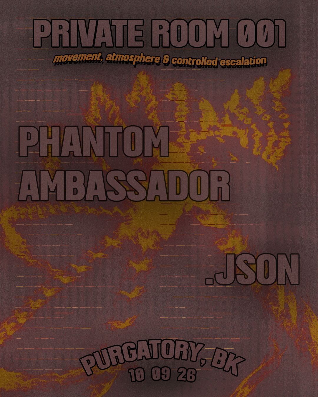private room - 001 // movement, atmosphere & controlled esclation
