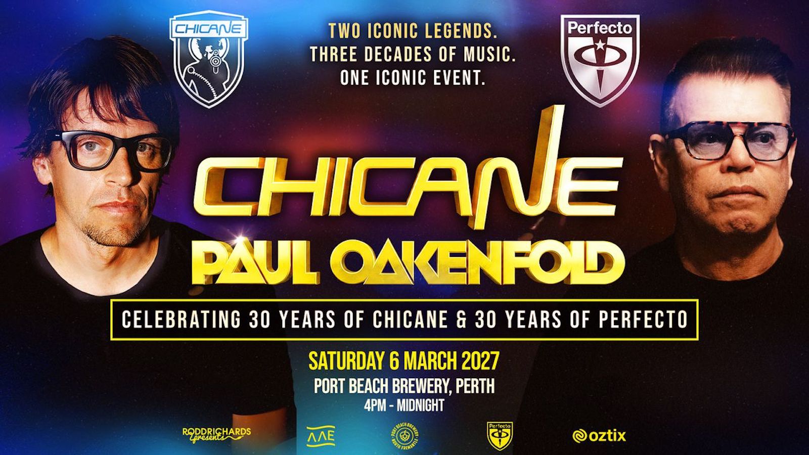 Chicane and Paul Oakenfold LIVE IN PERTH