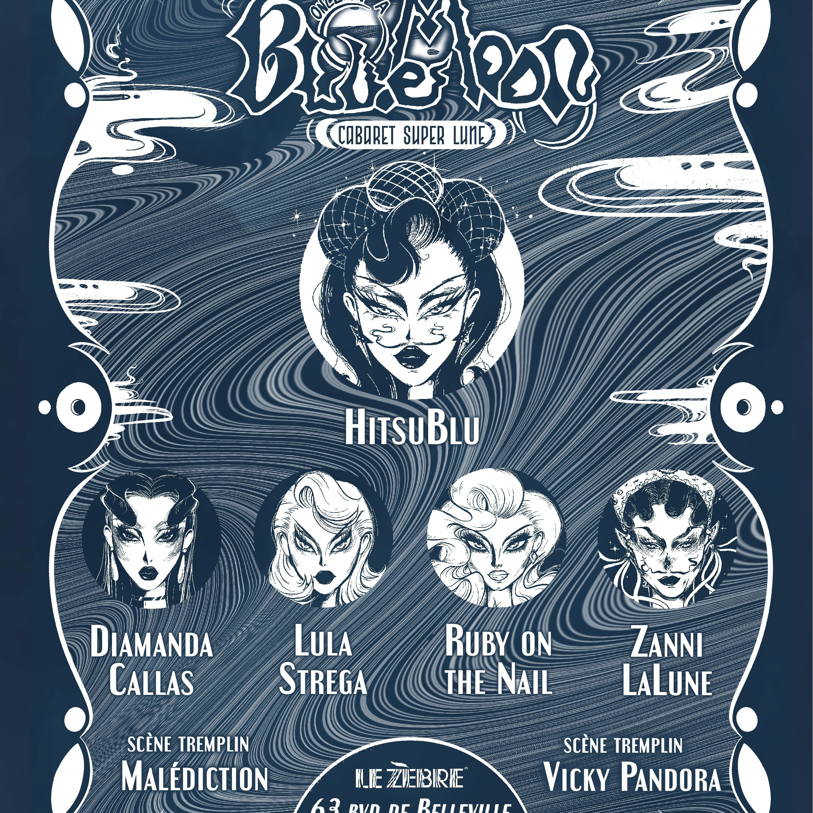 Once in a Blu.e Moon : Cabaret Super Lune