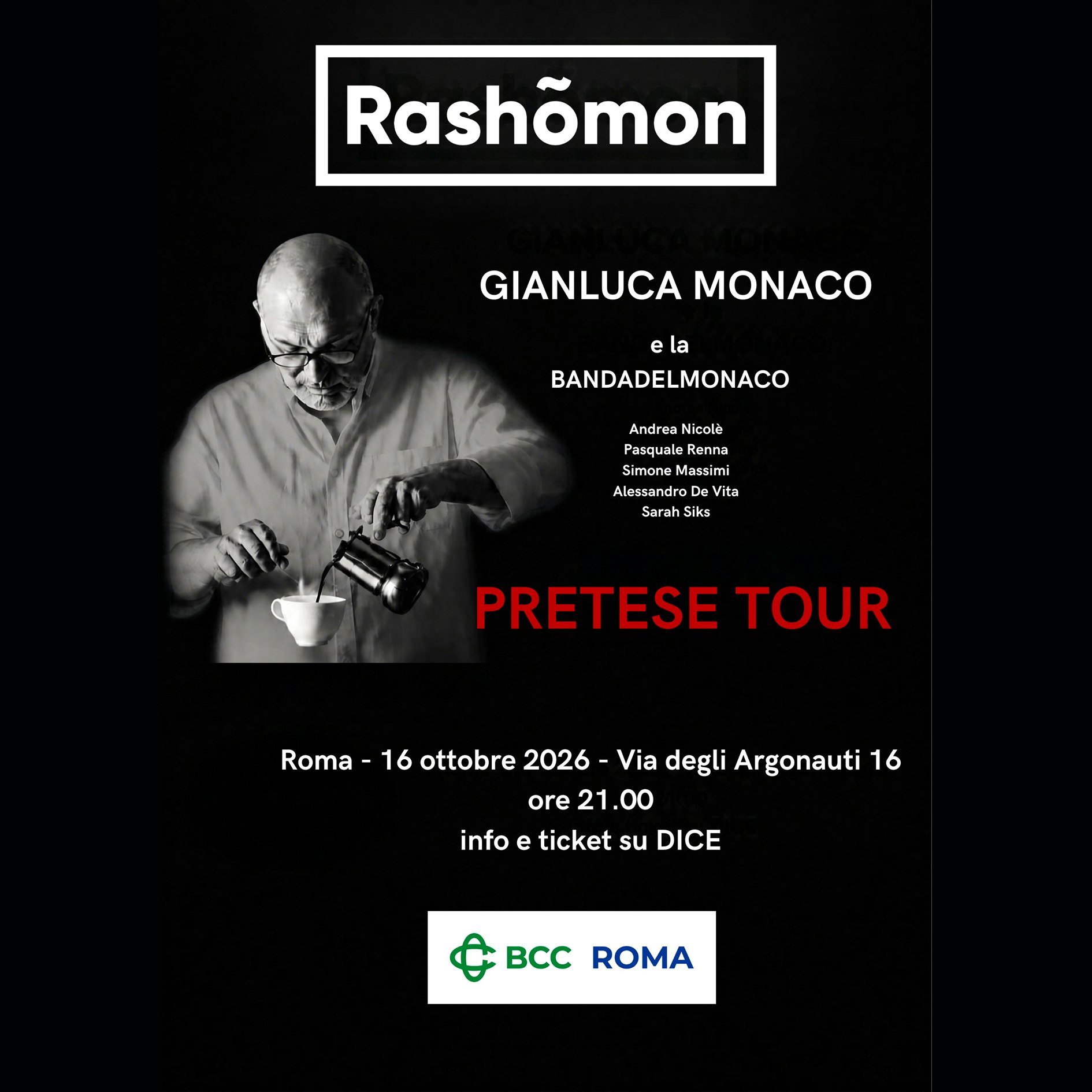 Gianluca Monaco: Pretese Tour