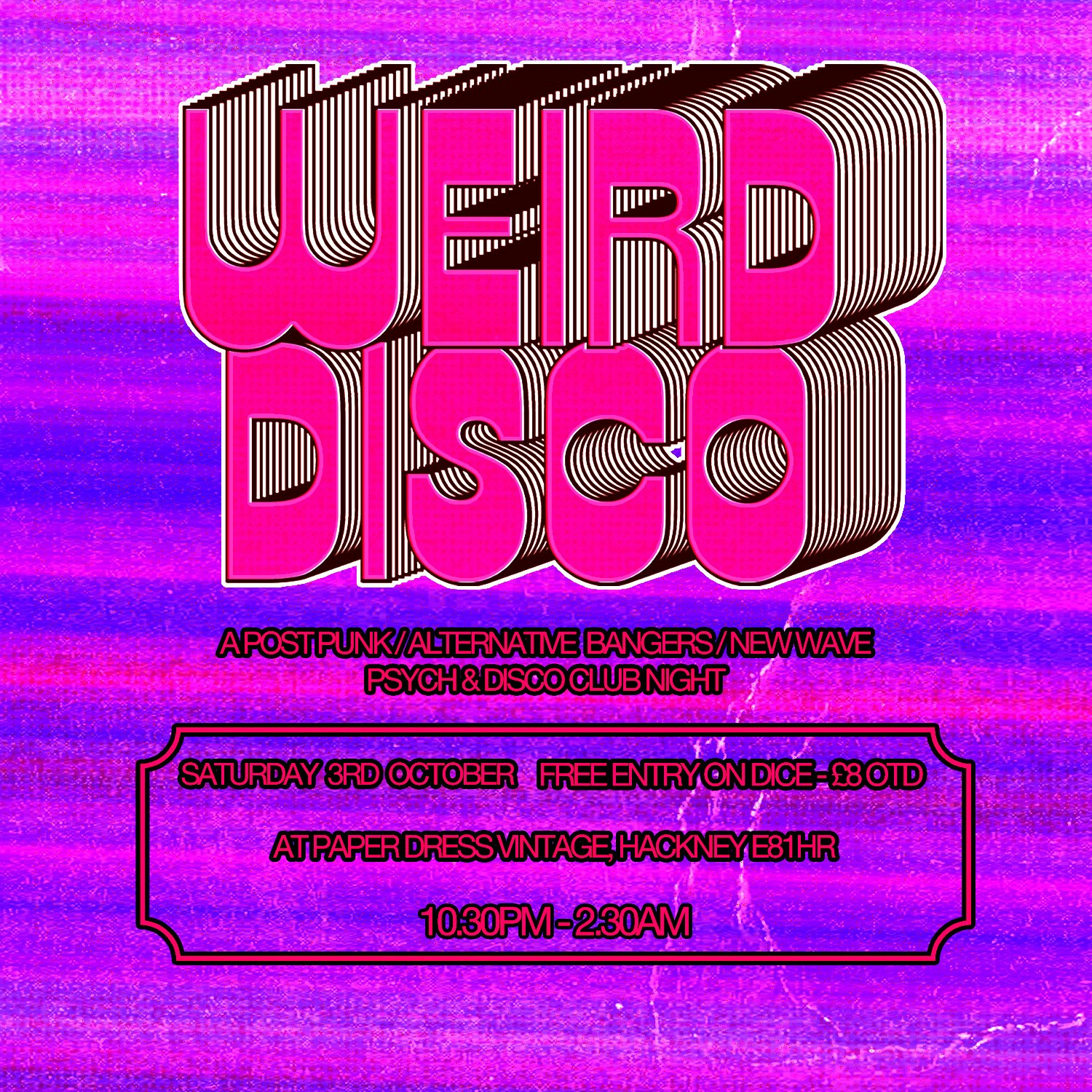 Weird Disco Club Night