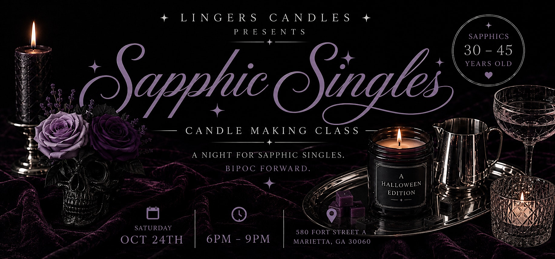 Sapphic Singles: Halloween Candle Making