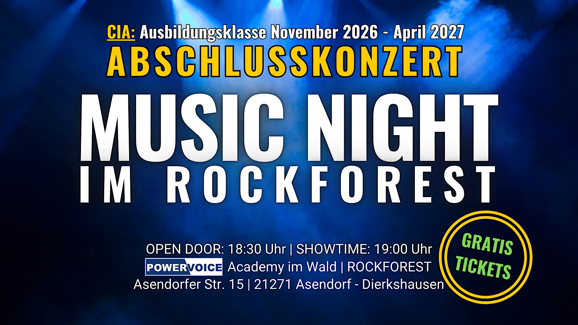 152. MUSIC NIGHT | Abschlusskonzert CIA | Open Stage