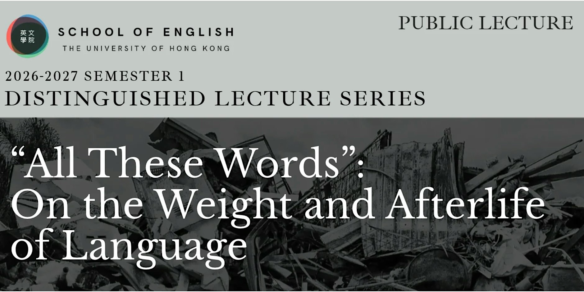 Distinguished Lecture Series 26-27: Public Lecture by  Prof Crispin Thurlow
