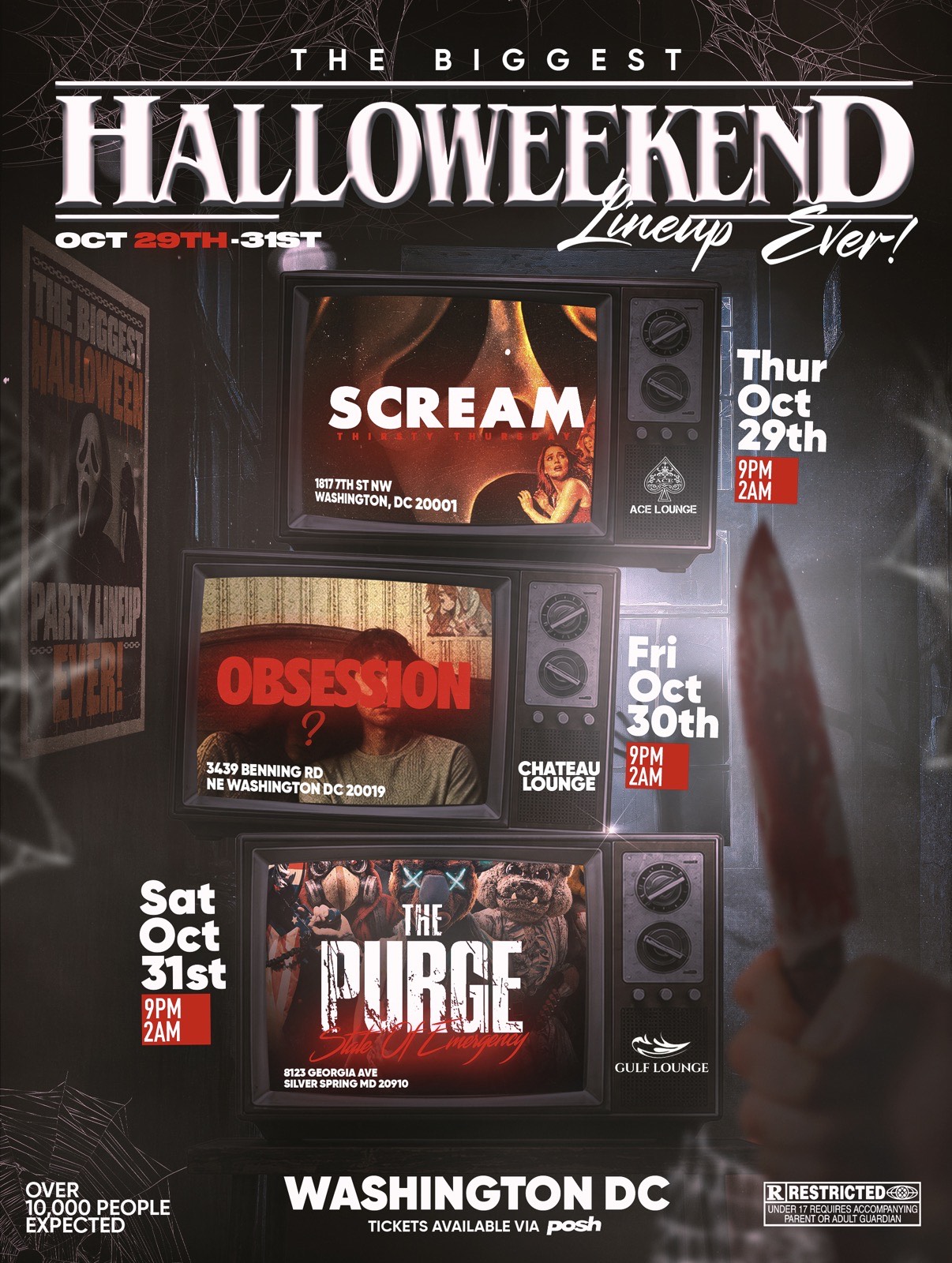 THE BIGGEST HALLOWEEN LINE UP IN DC