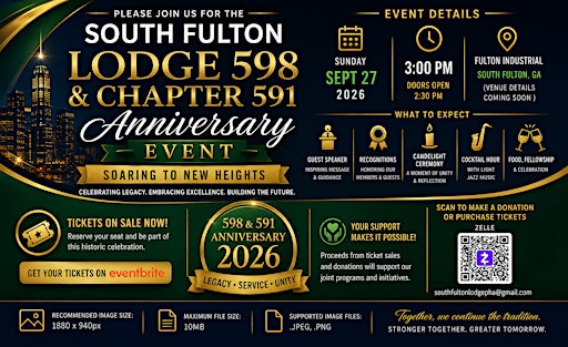 South Fulton Lodge 598 & Chapter 591 Anniversary