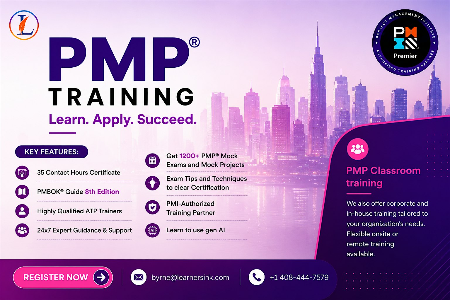 4 Day Project Management Professional In-Person Training In Mesquite, TX