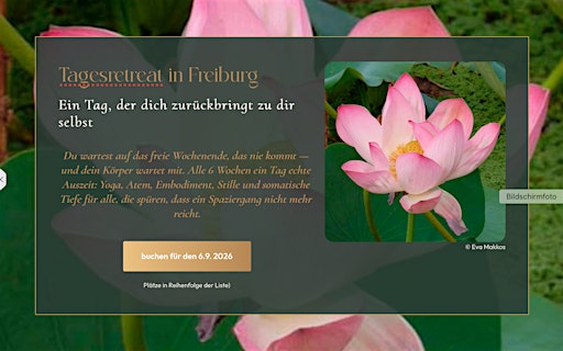 Tagesretreat Freiburg - deine tiefe Regeneration und echte Auszeit