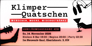 Klimperquatschen #20 im Neuwerk Saal
