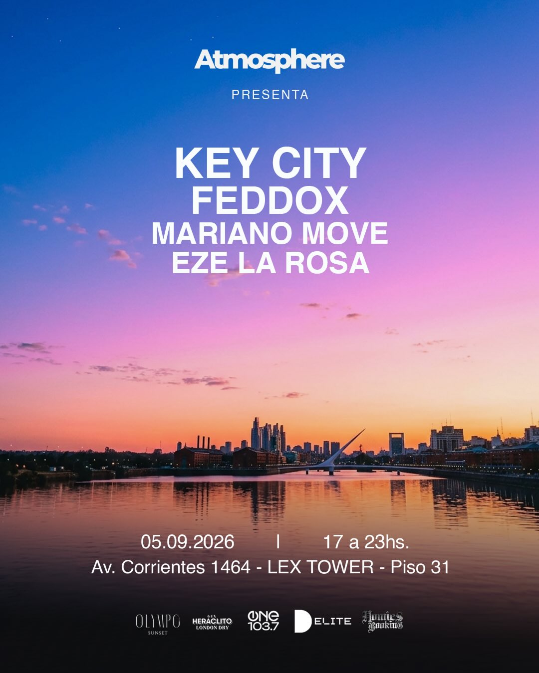 Key City, Sunset Atmosphere, Olympo Sky Bar, Microcentro Buenos Aires