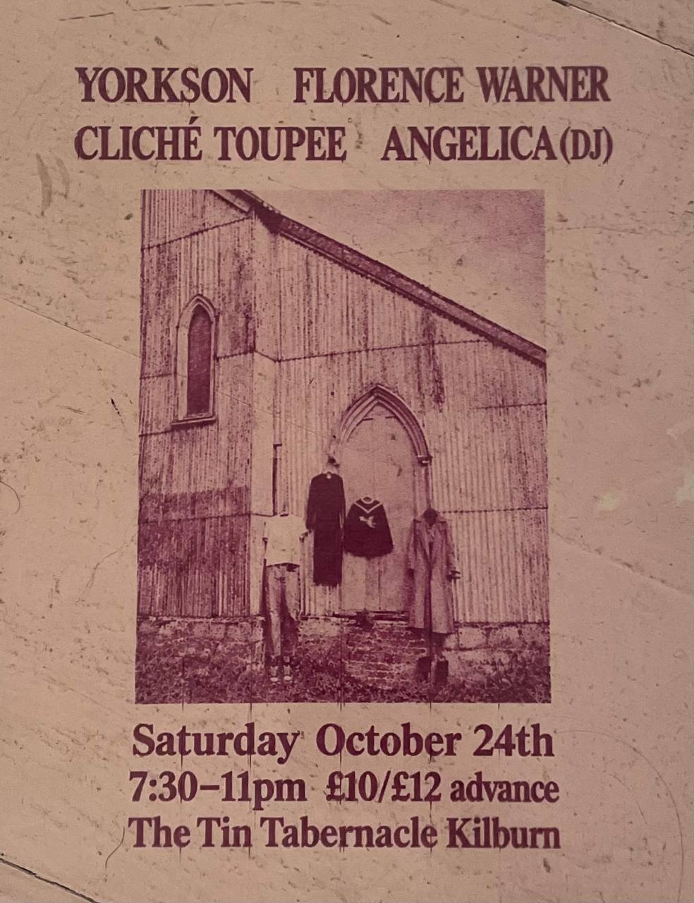 Live at The Tin Tabernacle: Cliché Toupee, Florence Warner, Yorkson, Angelica