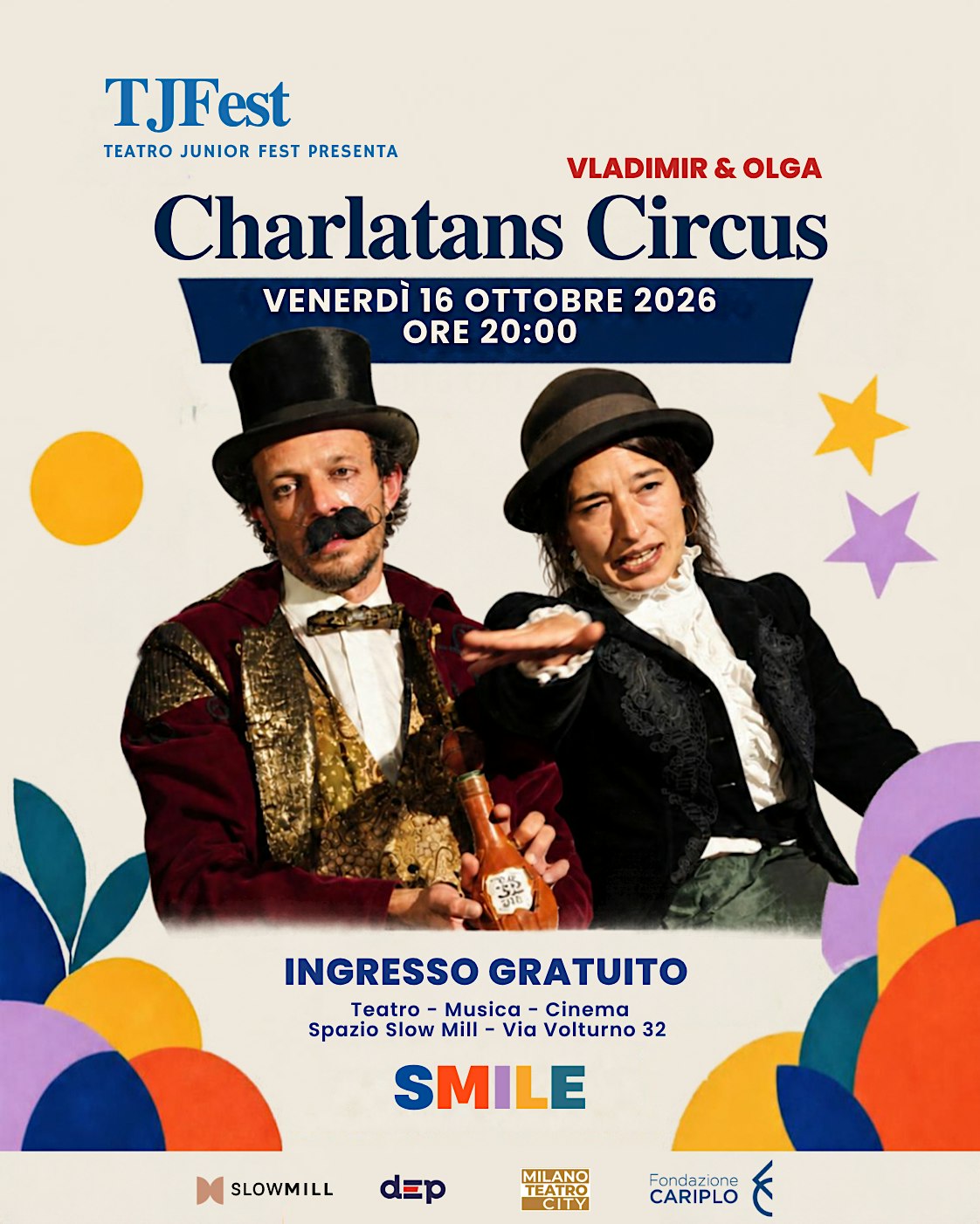 Vladimir & Olga – Charlatans circus | Spettacolo gratuito di teatro ragazzi