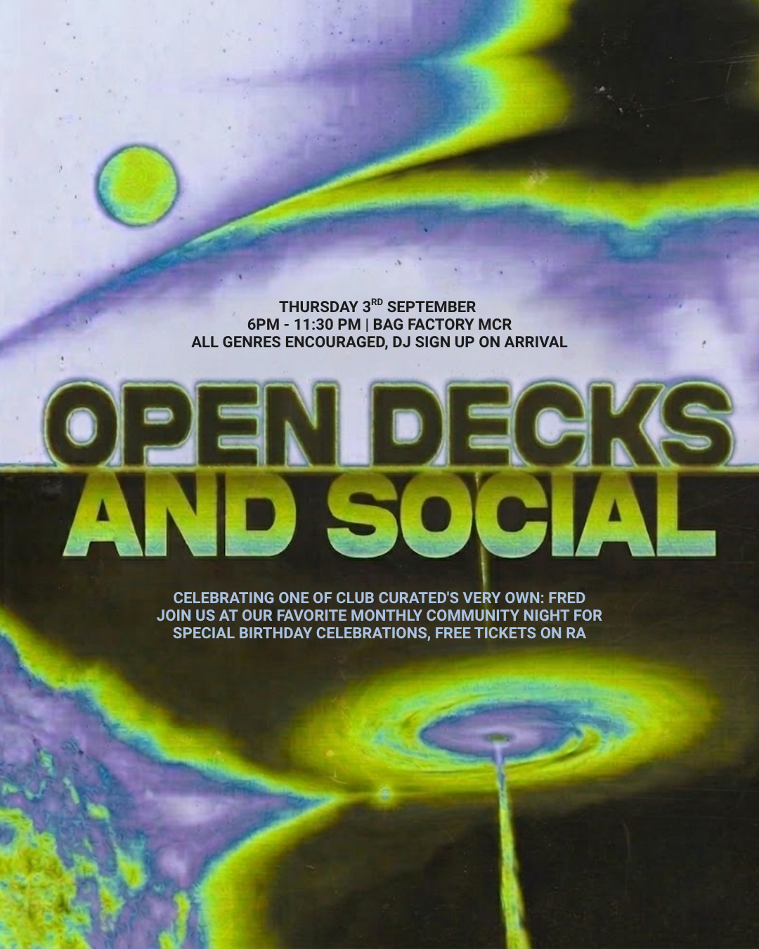 Club Curated: Open Decks and social