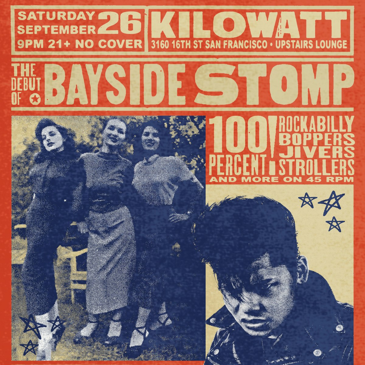 The Bayside Stomp at Kilowatt Lounge (Upstairs) 