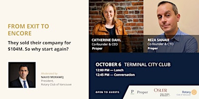 From Exit to Encore: A Fireside Chat with Catherine Dahl & Reza Sanaie