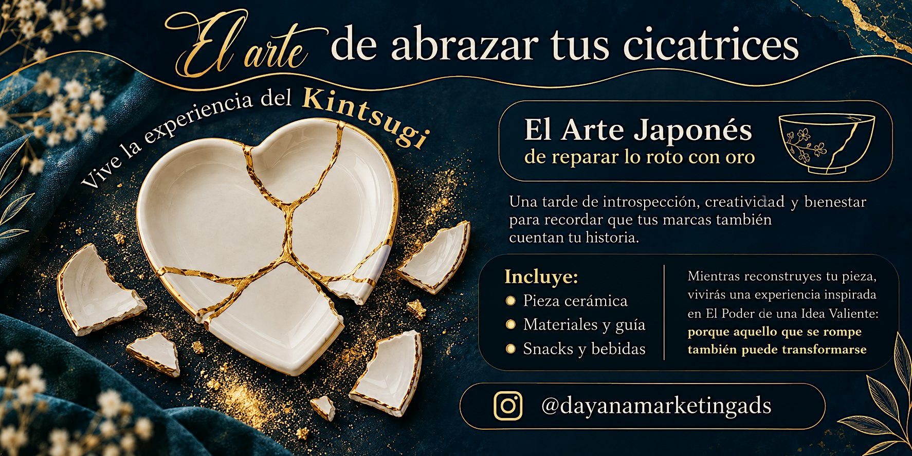 El Arte de Reconstruir con Oro / Kintsugi Workshop Miami