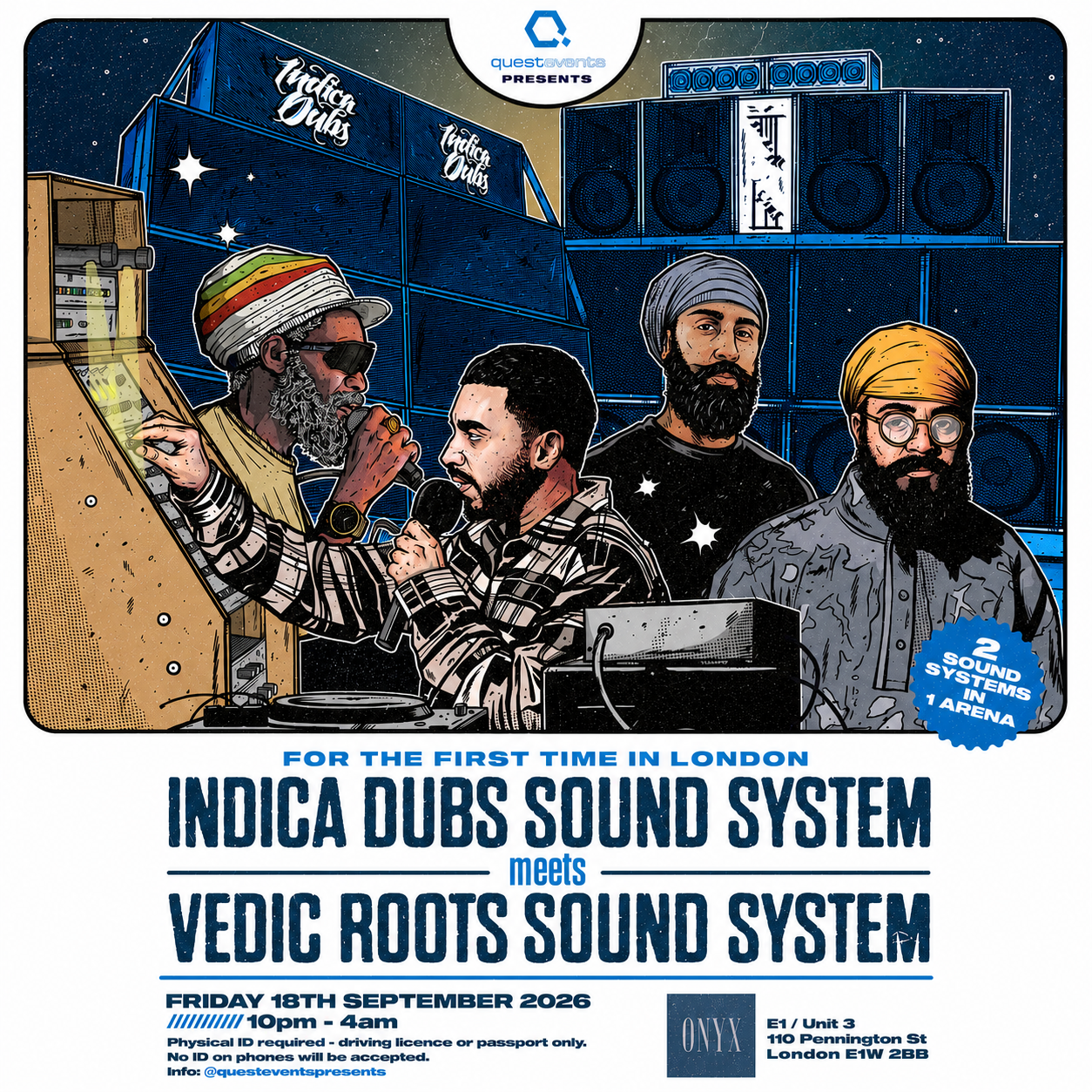 Quest Events presents - Indica Dubs Meets Vedic Roots -