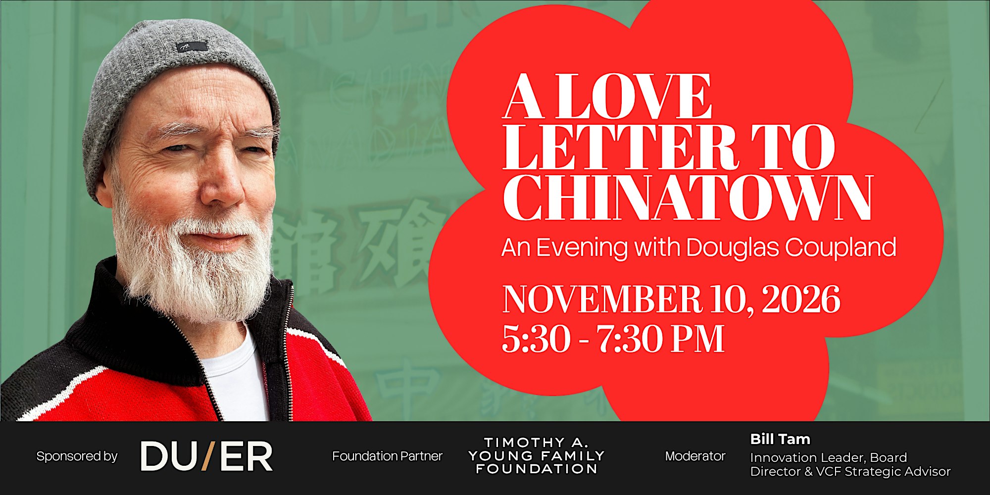 A Love Letter to Chinatown: An Evening with Douglas Coupland