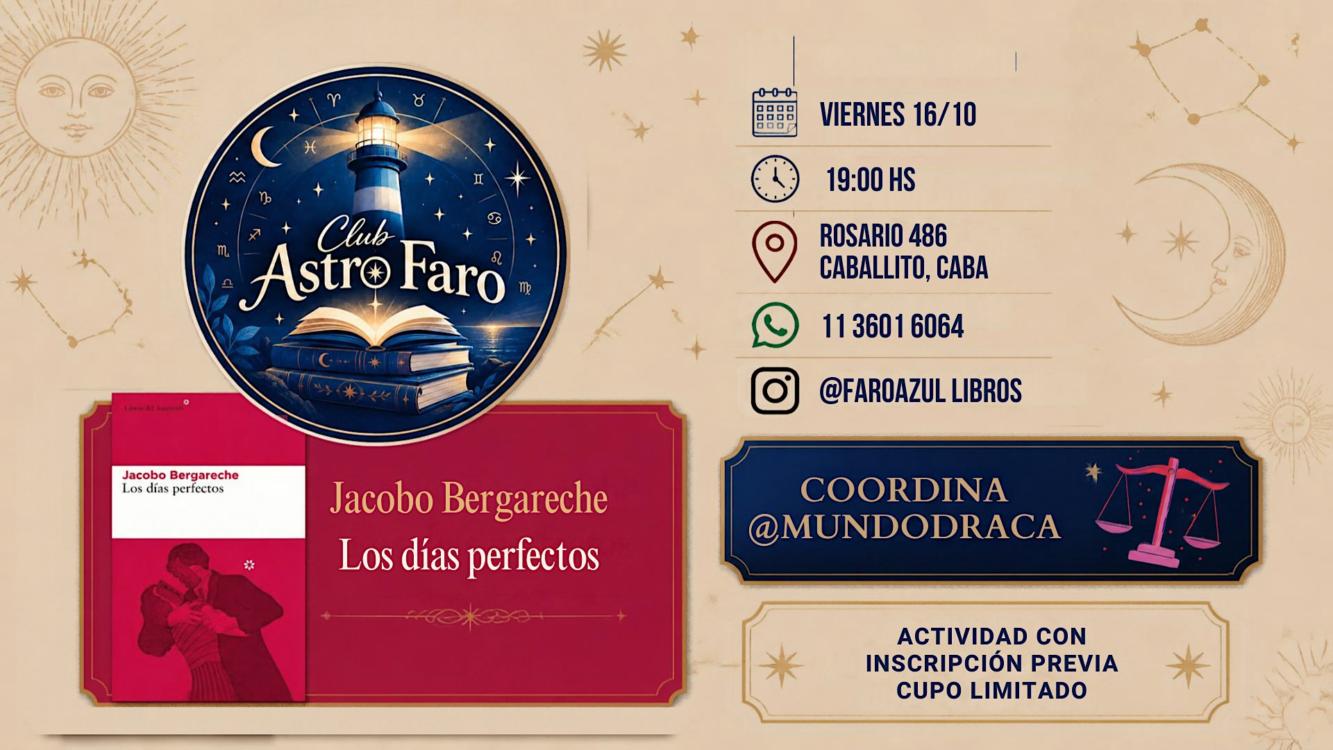 Club de Lectura Astro Faro - Literatura + Astrología