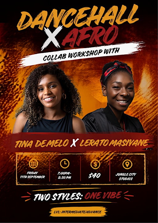 DANCEHALL X AFRO Collab Workshop with Tina De Melo & Lerato Masiyane !