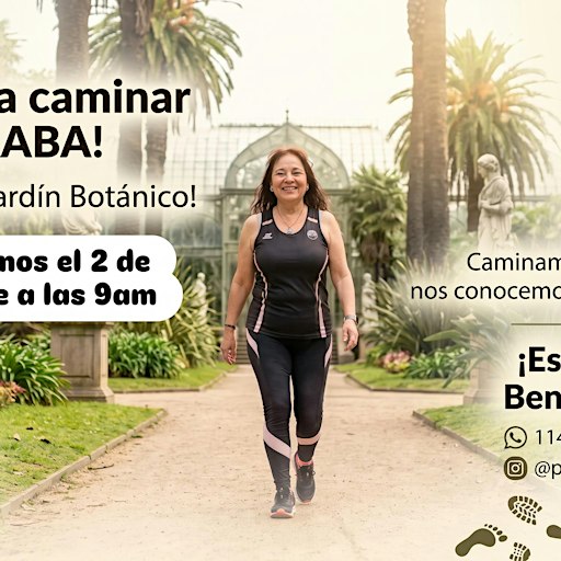 Caminatas alrededor del Botanico a partir del 2/11 a las 9 am