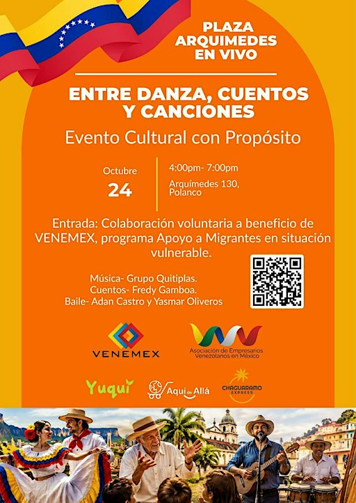 PLAZA ARQUÍMEDES EN VIVO: Entre Danza, Cuentos y Canciones.