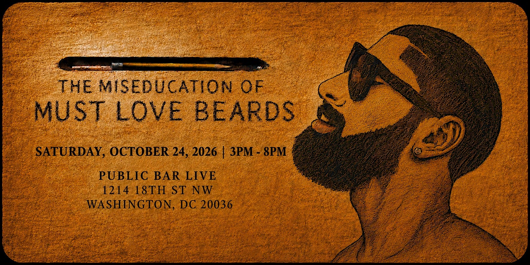 MUST LOVE BEARDS DC (women's tickets)