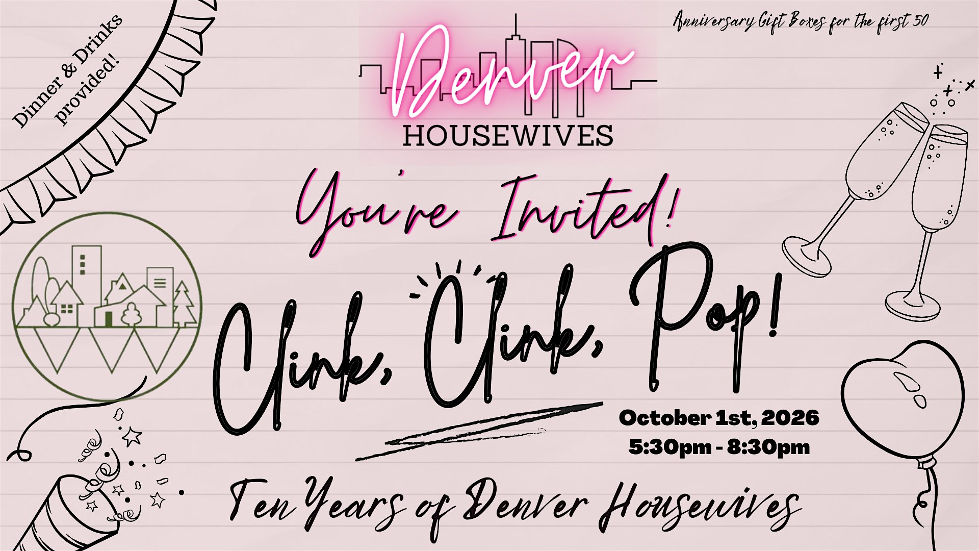 Denver Housewives  10 Year Anniversary Party and Networking Social