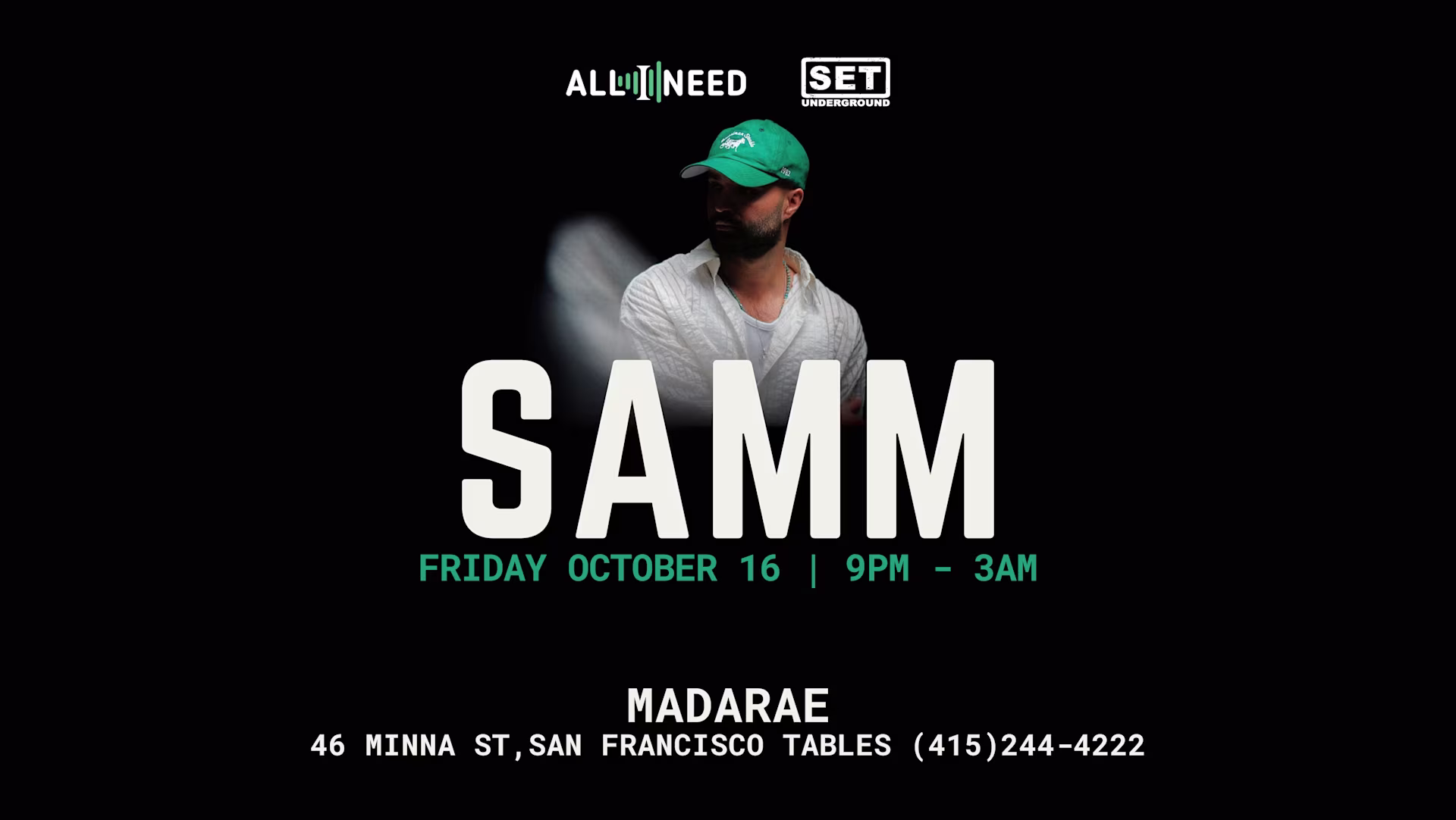 Samm (Be) At Madarae San Francisco