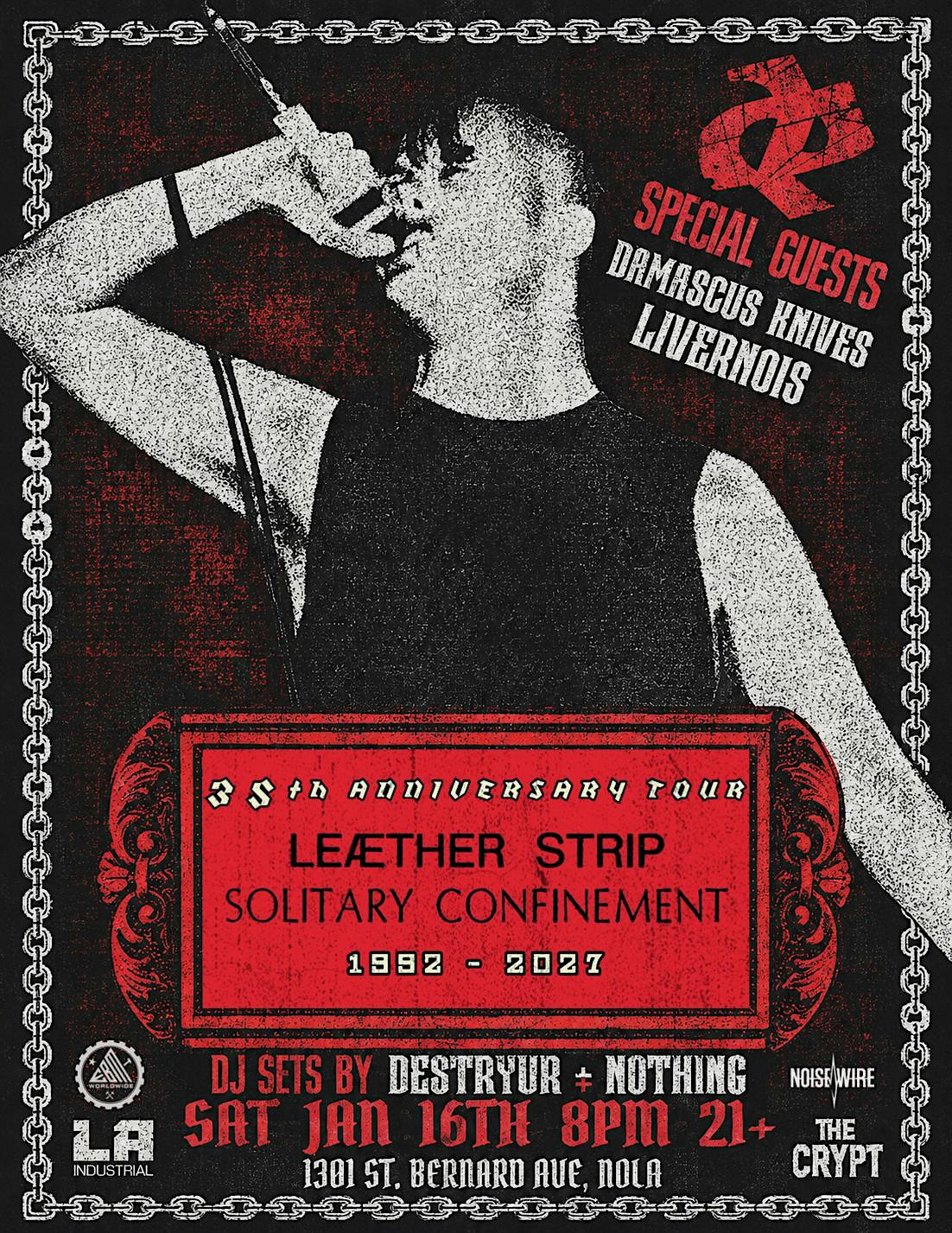 LEÆTHER STRIP: 35th Anniversary of Solitary Confinement Tour