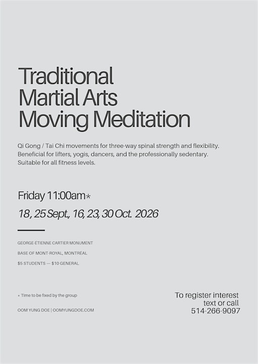 Moving Meditation Martial Arts Seminar