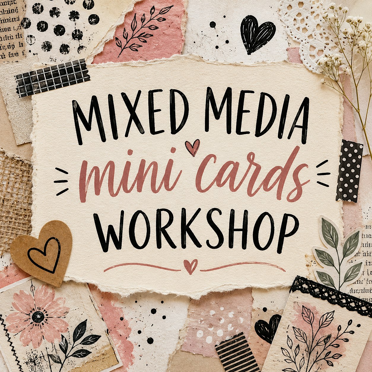 Mixed Media Mini Cards Workshop
