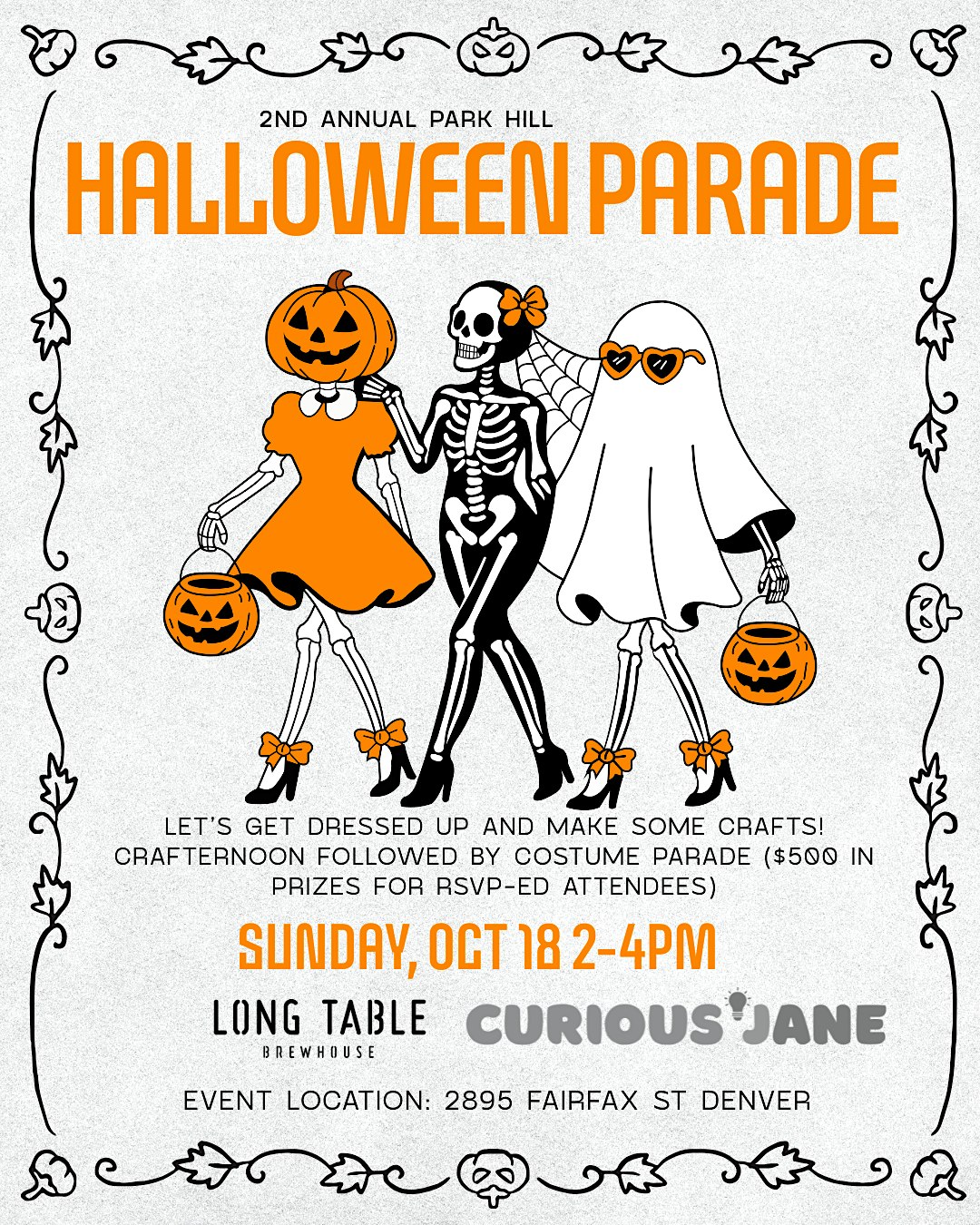 2nd Annual Park Hill Halloween Costume Parade + Crafternoon