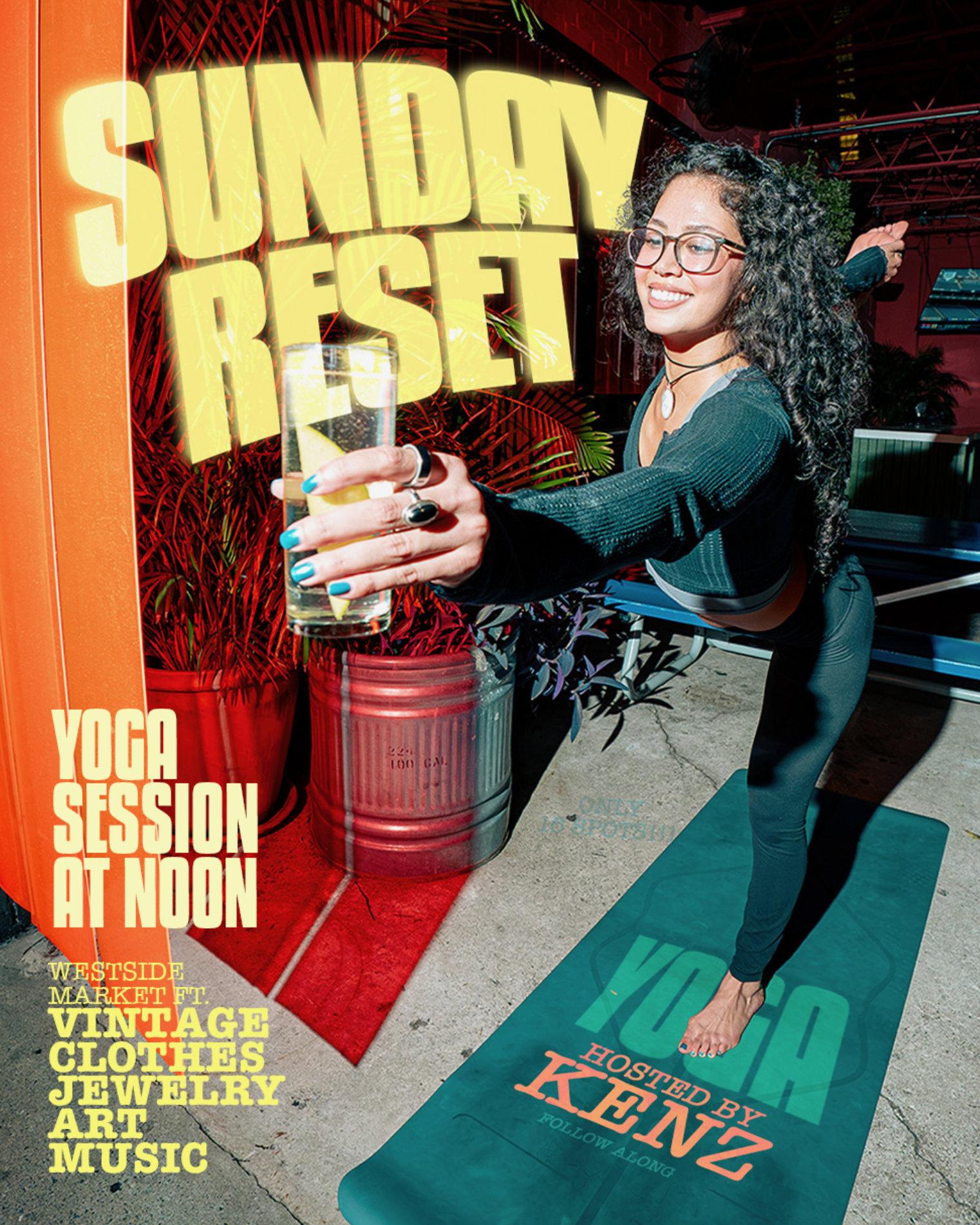 sunday reset: yoga on the patio w/ kenz