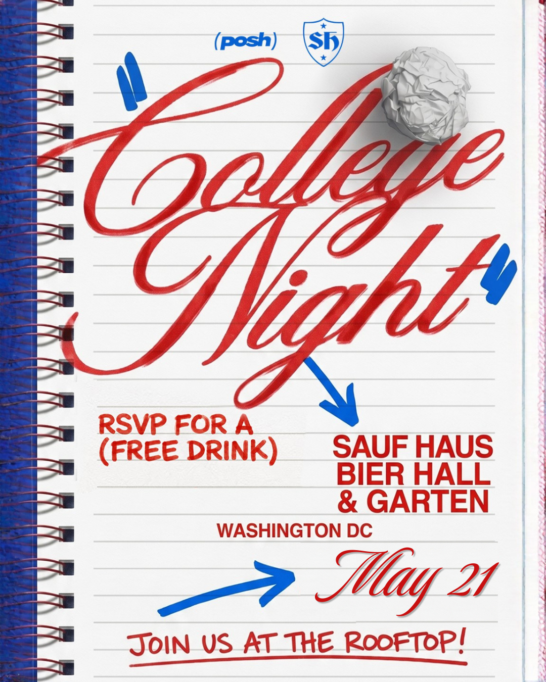 COLLEGE NIGHTS X SAUF HAUS