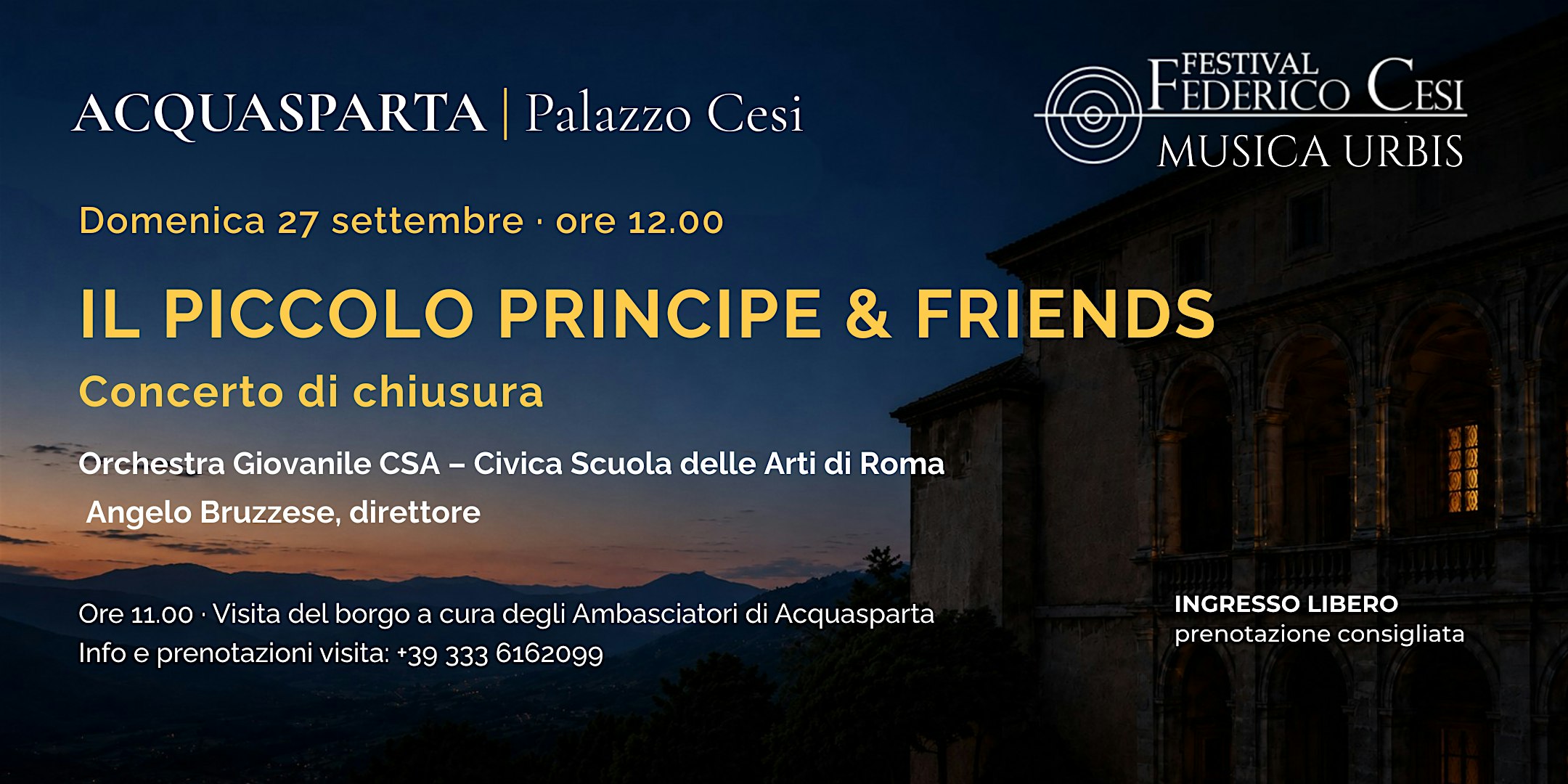 IL PICCOLO PRINCIPE & FRIENDS – Concerto di chiusura