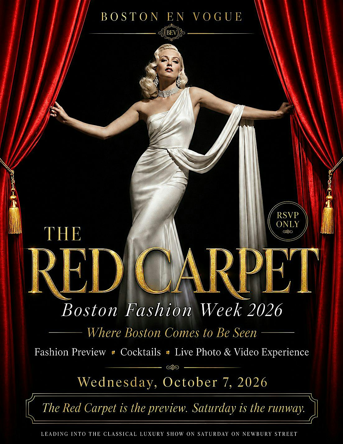 The RED-CARPET Experience: Presented during Boston Fashion Week!